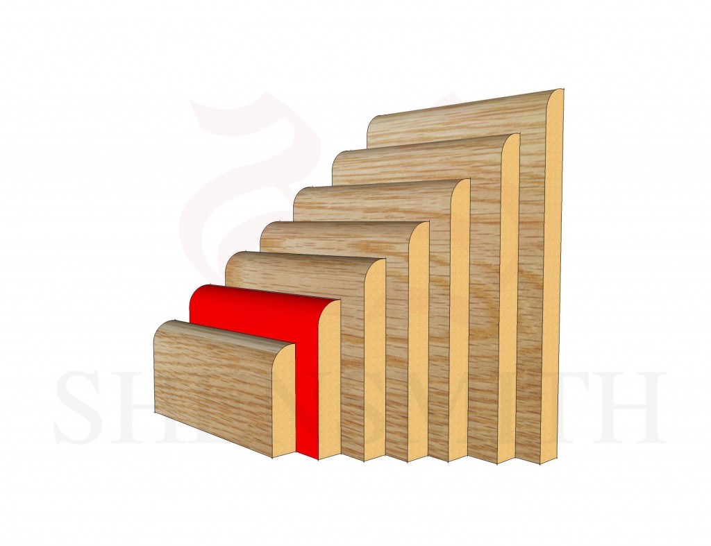 bullnose 94mm Oak Skirting Board - SkirtingBoards.com®