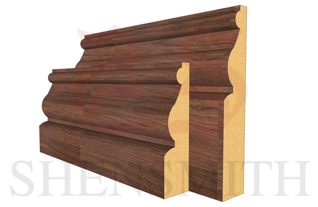 Ayelsbury Walnut Skirting Board - SkirtingBoards.com®