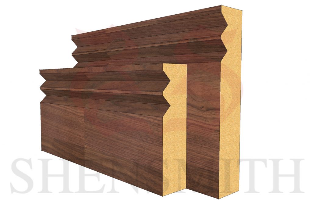 Jazz Walnut Skirting Board - SkirtingBoards.com®